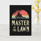 grasmaaster van de grastuinplant kaart (Gele Bloem)