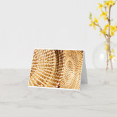 Grasmanden - Blank gevouwen Kaart (Gele Bloem)