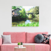 Grasmere Rothay River uitzicht canvas print (Insitu (Woonkamer))