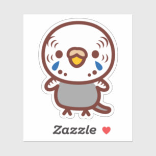 Grasparkiet / Normale grijze vrouwelijke Sticker