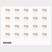 Grass Boho Wedding Favor Stickers (Feuille)
