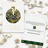 Grass Christmas Tree Orament Foil Carte de vacance
