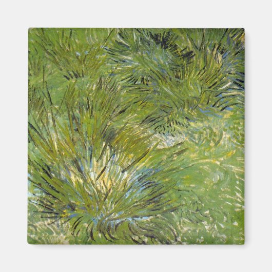 Grass-clusters van Vincent van Gogh Magneet (Voorkant)