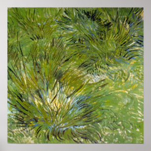 Grass-clusters van Vincent van Gogh Poster