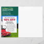 Grass Cutting Landscape 8,75 x 6,5-inch EDDM Menu (Achterkant)