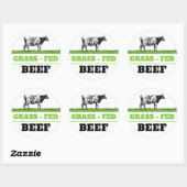Grass Fed Beef Label Sticker (Vel)