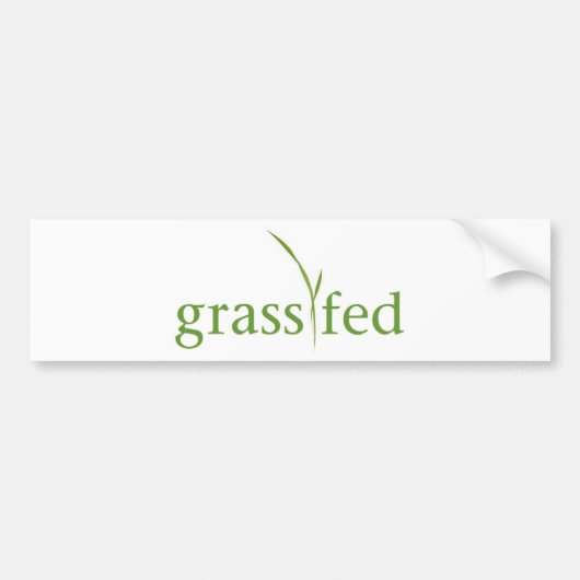 Grass Fed Bumpersticker (Voorkant)