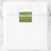 Grass Fed Vierkante Sticker (Tas)