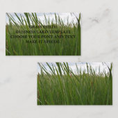 GRASS FIELDS BEDRIJFSKAART TEMPLATE VISITEKAARTJE (Voorkant / Achterkant)