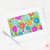 Grass FlowerPower Rechthoekige Sticker (Envelop)