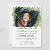 Grass Green Brushed Borders Fotoleven Viering Kaart (Voorkant)