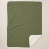 Grass Green Sherpa Blanket Deken (Voorkant)