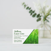 Grass Lawn Care Mowing Business Visitekaartje (Staand voorkant)