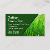 Grass Mowing Visitekaartje voor grassen (Voorkant)