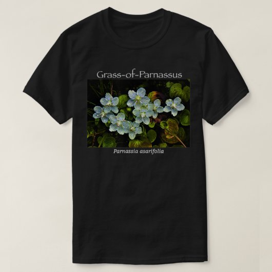 Grass-of-Parnassus Wildflower T-shirt (Design voorkant)