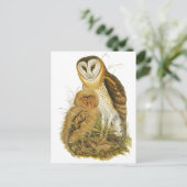 Grass Owl Briefkaart (Staand voorkant)