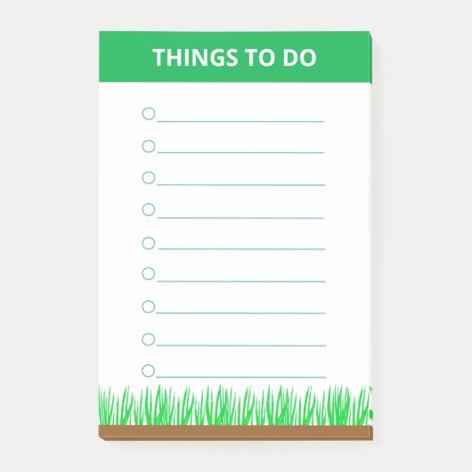 Grass Planten gepersonaliseerde dingen om te doen Post-it® Notes (Voorkant)