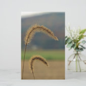 Grass Seed Stalks Briefpapier (Staand voorkant)