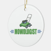 Grasschaafwerende grasschalen in de grasmachine keramisch ornament (Links)