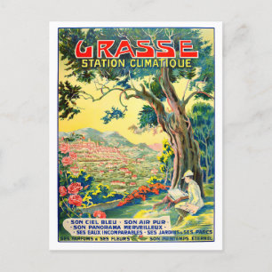 Grasse France vintage Briefkaart