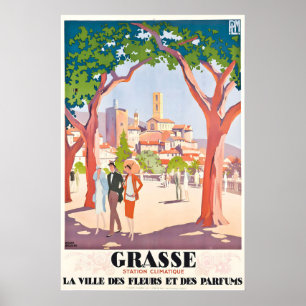 Grasse Stad van Bloemen en Parfums Frankrijk Oudja Poster