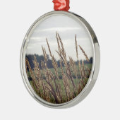 Grassen in de wind metalen ornament (Links)