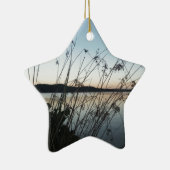 Grassen op het Sunset-meer Keramisch Ornament (Rechts)