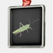 Grasshop Keramisch sierlijk Metalen Ornament (Links)