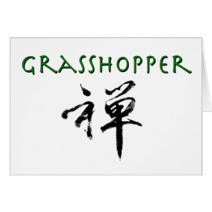 Grasshop met "Zen"-symbool
