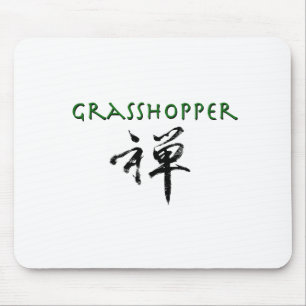 Grasshop met "Zen"-symbool Muismat
