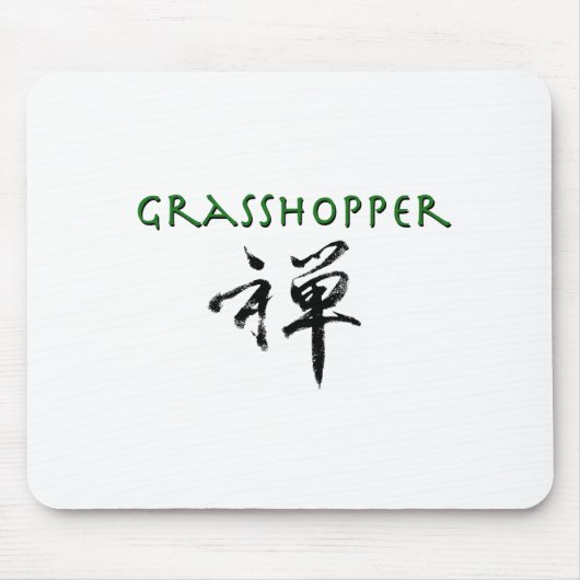 Grasshop met "Zen"-symbool Muismat (Voorkant)