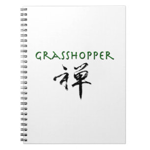 Grasshop met "Zen"-symbool Notitieboek