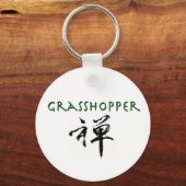 Grasshop met "Zen"-symbool Sleutelhanger (Voorkant)