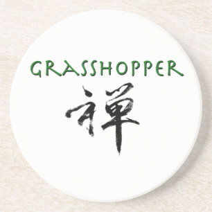 Grasshop met "Zen"-symbool Zandsteen Onderzetter