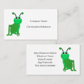 Grasshop-ontwerp Contactkaartje (Voorkant / Achterkant)