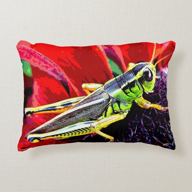 Grasshopper Accent Pillow Accent Kussen (Voorkant)