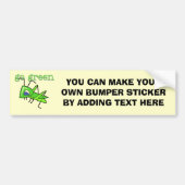 Grasshopper Go Green T-shirts en cadeautjes Bumpersticker (Voorkant)