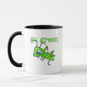 Grasshopper Go Green T-shirts en cadeautjes Mok (Links)