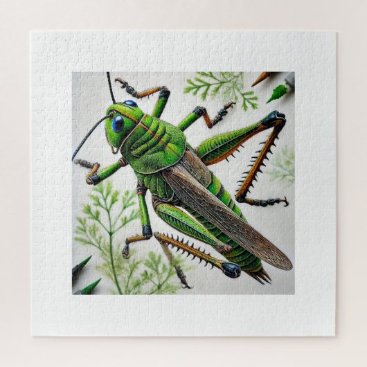 Grasshopper in natural environment 251024IREF222 - Legpuzzel (Verticaal)