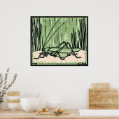 Grasshopper par Julie de Graag Poster (Cuisine)