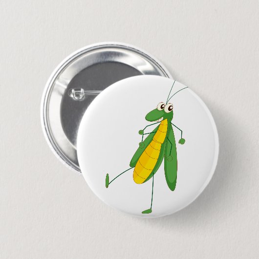 Grasshopper Ronde Button 5,7 Cm (Voorkant /achterkant)