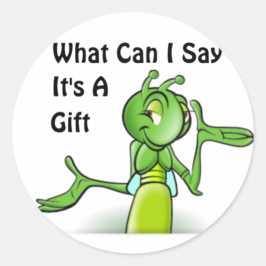 Grasshopper Ronde Sticker (Voorkant)