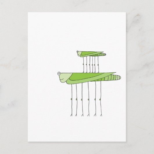 Grasshopper Stack Briefkaart (Voorkant)