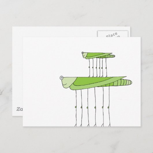 Grasshopper Stack Briefkaart (Voorkant / Achterkant)