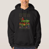 Grasshopper Ugly Santa Riding Grasshopper Christ Hoodie (Voorkant)