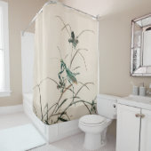 Grasshopper van Kōno Bairei Douchegordijn (In situ)