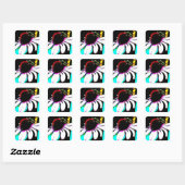Grasshopper Vierkante Sticker (Vel)