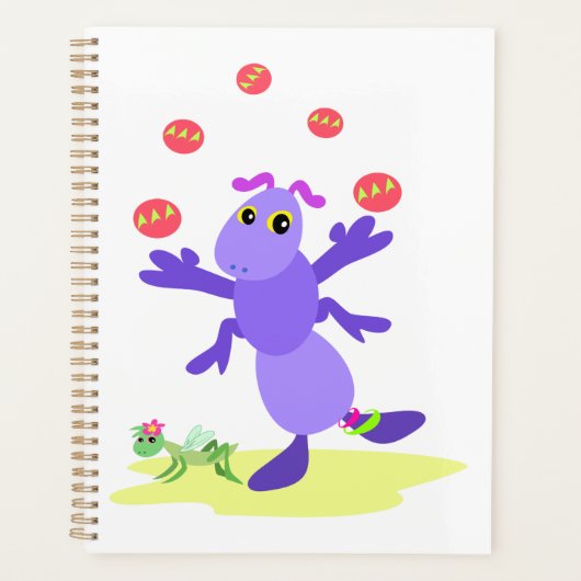 Grasshopper violet Jongler amusant Créature (Devant)