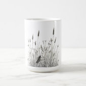 Grasshopper & Wild Grass Ink Art Coffee Mug (Centre)