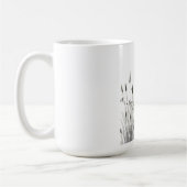 Grasshopper & Wild Grass Ink Art Coffee Mug (Gauche)